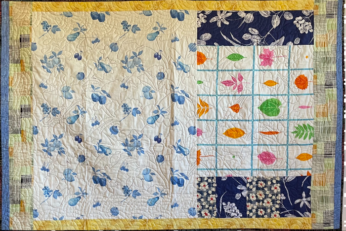 Blue and White Lap Quilt